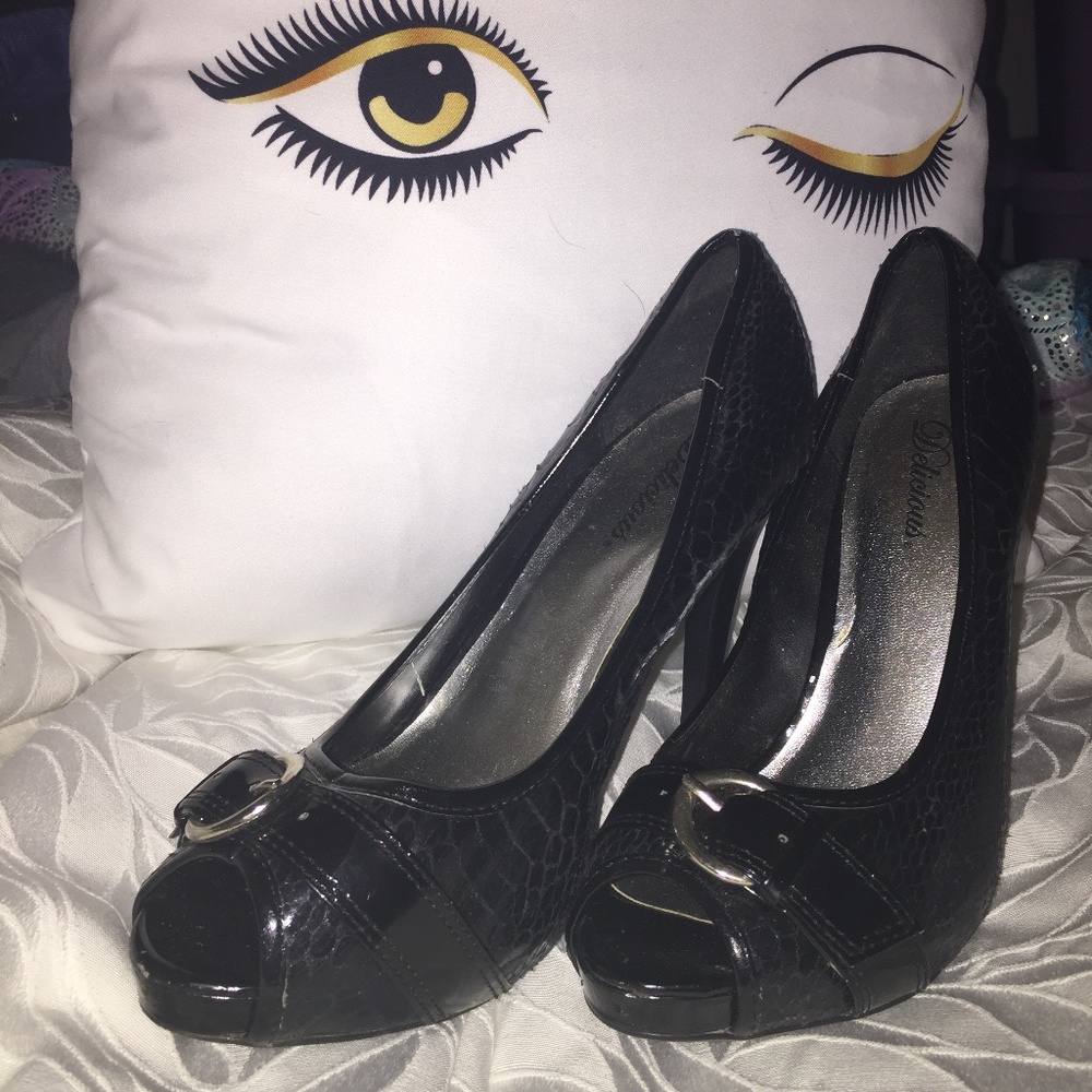 Black stilettos